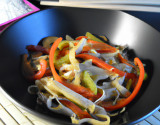 Tagliatelles de légumes en wok