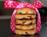 Cookies américains au chocolat blanc et aux cranberries