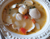 Soupe de Saint-Jacques, au bouillon Ariaké de Coquillage