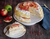 Gâteau de crêpes façon layer cake aux pommes