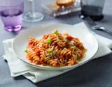 Fusilli au pesto rustico légumes méditéranéens et au scamorza fumée