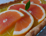 Tarte à l'orange et pamplemousse