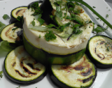 Flan à la courgette et chèvre frais