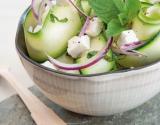 Salade de courgettes à la féta et menthe fraîche