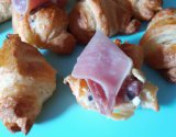 Mini-croissants au Roquefort et jambon