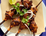 Brochette de lapin tandoori