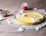 Tarte au citron meringuée à la rose