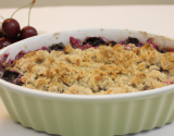 Crumble aux cerises classique