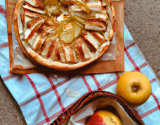 Tarte aux pommes et camembert