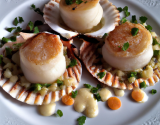 Champerloises et coquilles Saint Jacques