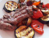 Ratatouille et viandes grillées