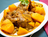 Curry de lapin aux poires