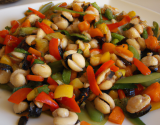 Wok de coquillage aux légumes croquants