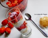 Verrine fraises et yaourt