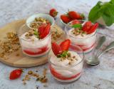 Mousse à la fraise express sans gélatine