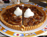 Tarte à l'Ardéchoise, crème de marron et crème fraîche