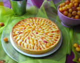 Tarte aux mirabelles et romarin