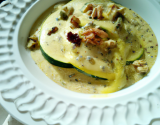 Courgette à la crème et noix de muscade