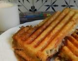 Croque monsieur banane chocolat