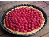 Tarte aux framboises et à la vanille