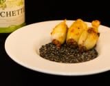 Black risotto et encornets au chorizo