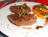 Steak aux griottes