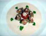 Escargots et crème de chataîgnes aux Perles des sous-bois