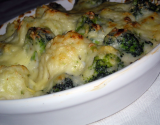 Gratin de chou-fleur et brocolis