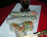 Rouleau de saumon façon sushi