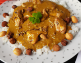 Poulet au curry et noix de cajou