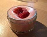 Fraises, mousse et coulis