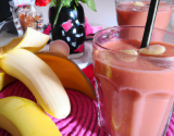 Smoothie bananes et fraises