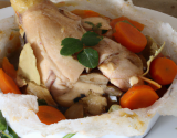 Papillote de poulet façon pot au feu