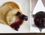 Crêpes légères à la gelée de cerise