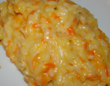 Risotto aux carottes et fromage de chèvre