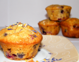 Muffins chocolat blanc et fruits rouges