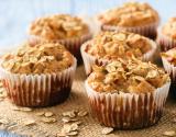 Muffins à la pomme, flocons d'avoine et cannelle