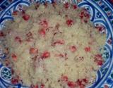 Couscous sucré aux grains de grenade et raisins
