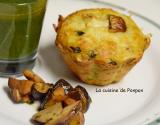 Muffins aux champignons des bois