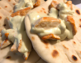 Naans au blanc de poulet et fromage philadelphia