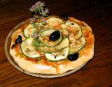 Pizza fleur à la courgette