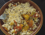 Crumble de légumes au beurre de cacahuètes