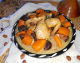 Tajine de poulet aux abricots et noix de cajou