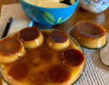 Pudding aux pommes caramélisées et petits beurres