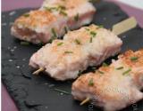 Brochettes de saumon à la noix de coco