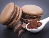 Macarons lisses chocolat