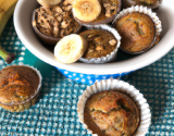 Muffins banane, salidou et céréales