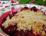 Crumble aux cerises