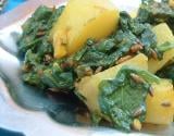 Recette indienne Aloo palak