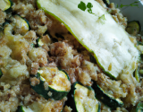 Crumble de courgettes au chèvre maison